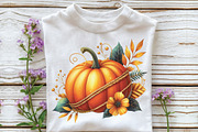 Watercolor Cowboy Autumn Clipart, an Illustration by CraftArtStudio (Thumbnail 3 of 6)