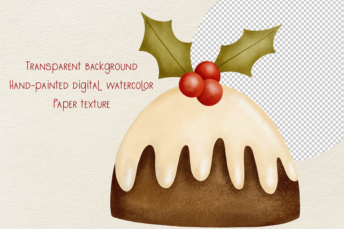 Christmas Geese - Clipart&Patterns, a Seasonal Illustration by Yevsikova_illustrations (Photo 6 of 11)