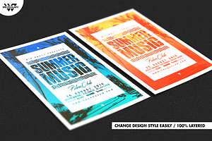 SUMMER MUSIC Flyer Template