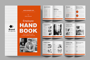 Employee Handbook Layout, a Brochure Template by ContestDesign