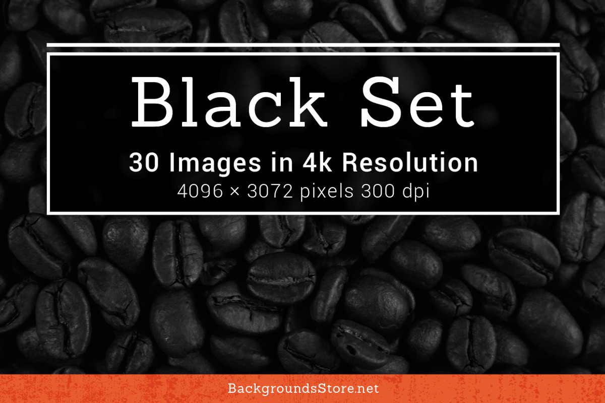 Black Textures Set, a Texture Graphic by Backgrounds Store (Photo 1 of 4)