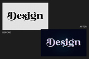 Chrome Text Effect, a Layer Style Add-On by dokudokunomi (Thumbnail 2 of 4)