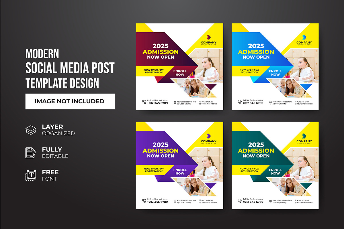 Social Media Post Template, a Social Media Template by gstudiovect21 (Photo 52 of 72)