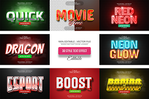 3D Text Effects Collection Vol 37