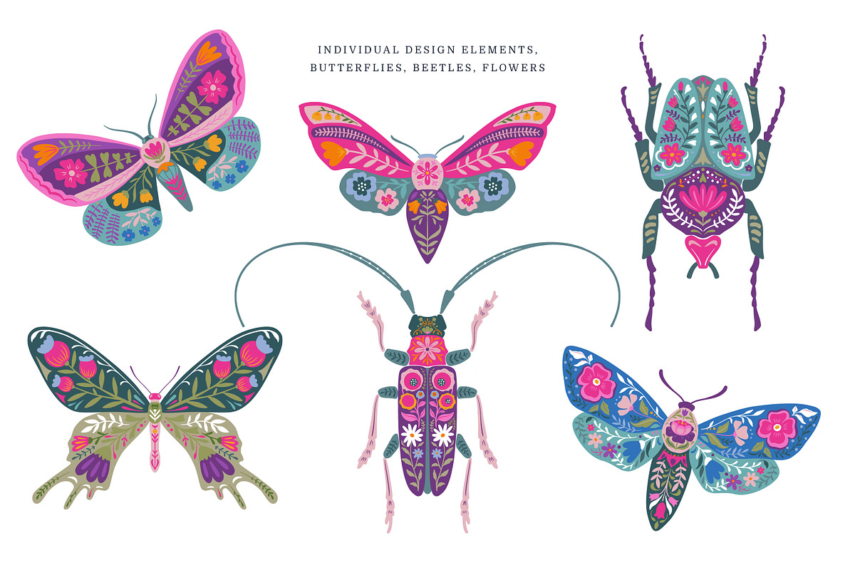 Folk Art Vector Collection, a Pattern Graphic by Molly art (Photo 4 of 15)