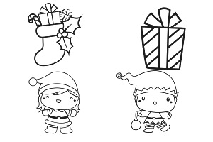 Christmas Winter Elements Set 4