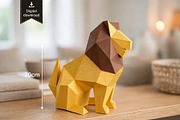 Lion sculpture - 3d papercraft, a Card Template by PAPER amaze (Thumbnail 1 of 5)