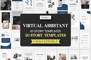 Virtual Assistant Instagram Story, a Social Media Template by Snapybiz (Thumbnail 1 of 9)