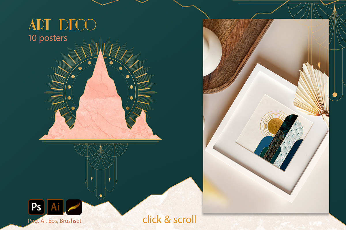 Art Deco Landscape Creator Kit, an Object Graphic by Polli Deeva (Photo 10 of 19)