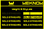 Gold Standard font, a Font by weknow (Thumbnail 7 of 8)