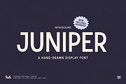 Juniper Display Font, a Sans Serif Font by bryrude (Thumbnail 1 of 4)