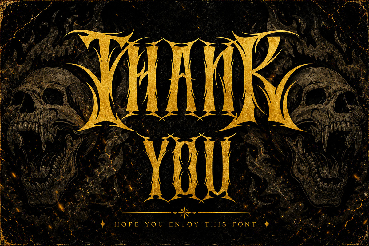 Zorvex – Heavy Metal Logo Font, a Blackletter Font by Letterara (Photo 15 of 15)