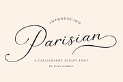 Parisian Vintage Calligraphy Script, a Script Font by Mila Garret (Thumbnail 1 of 13)
