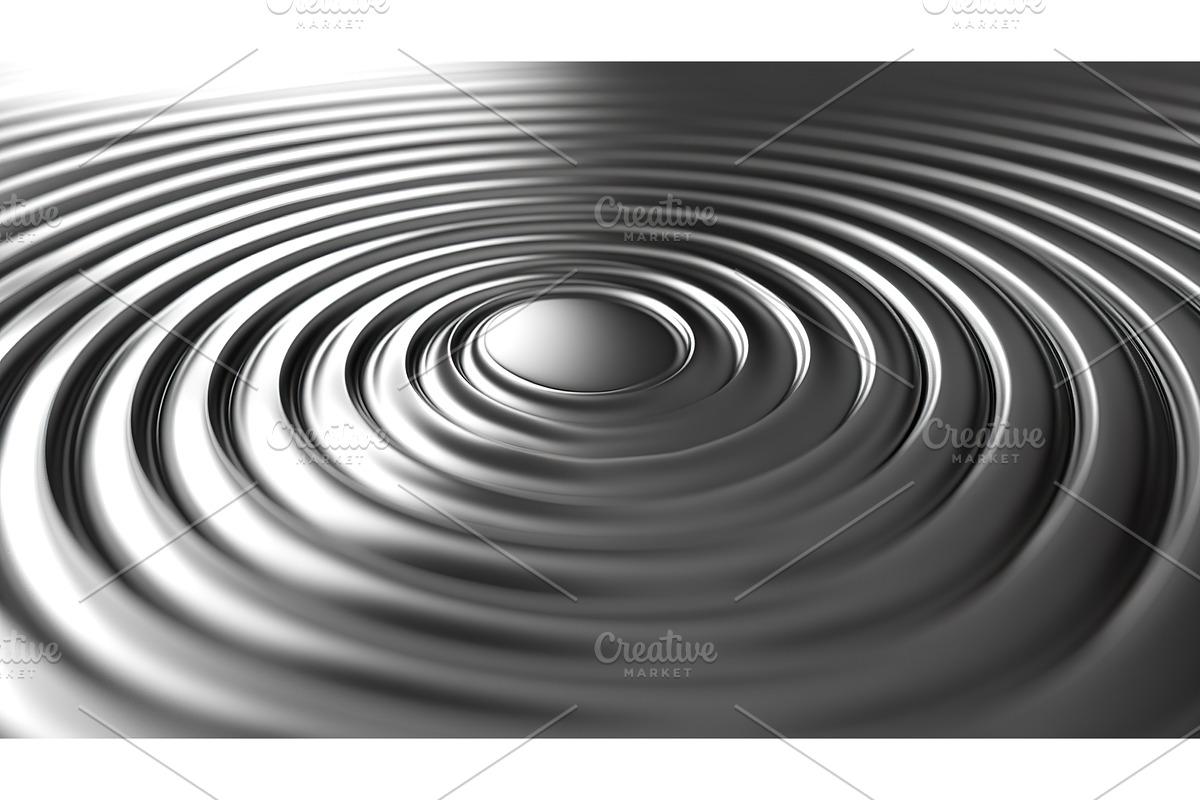 Abstract metallic ripple pattern, an Illustration by Lermont51
