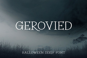 Gerovied - Thin And Tall Font