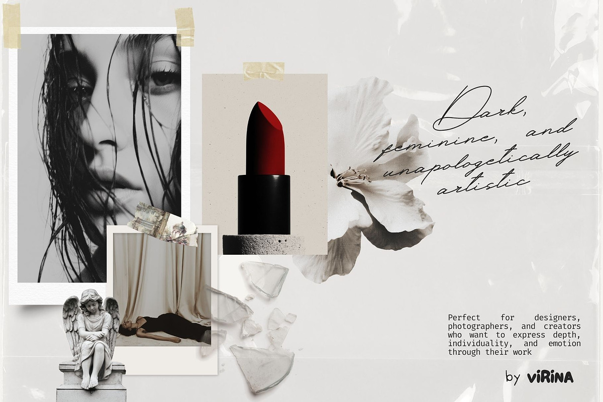 Dark Soul Collage Collection, an Object Graphic by VirinaDesign (Photo 6 of 11)