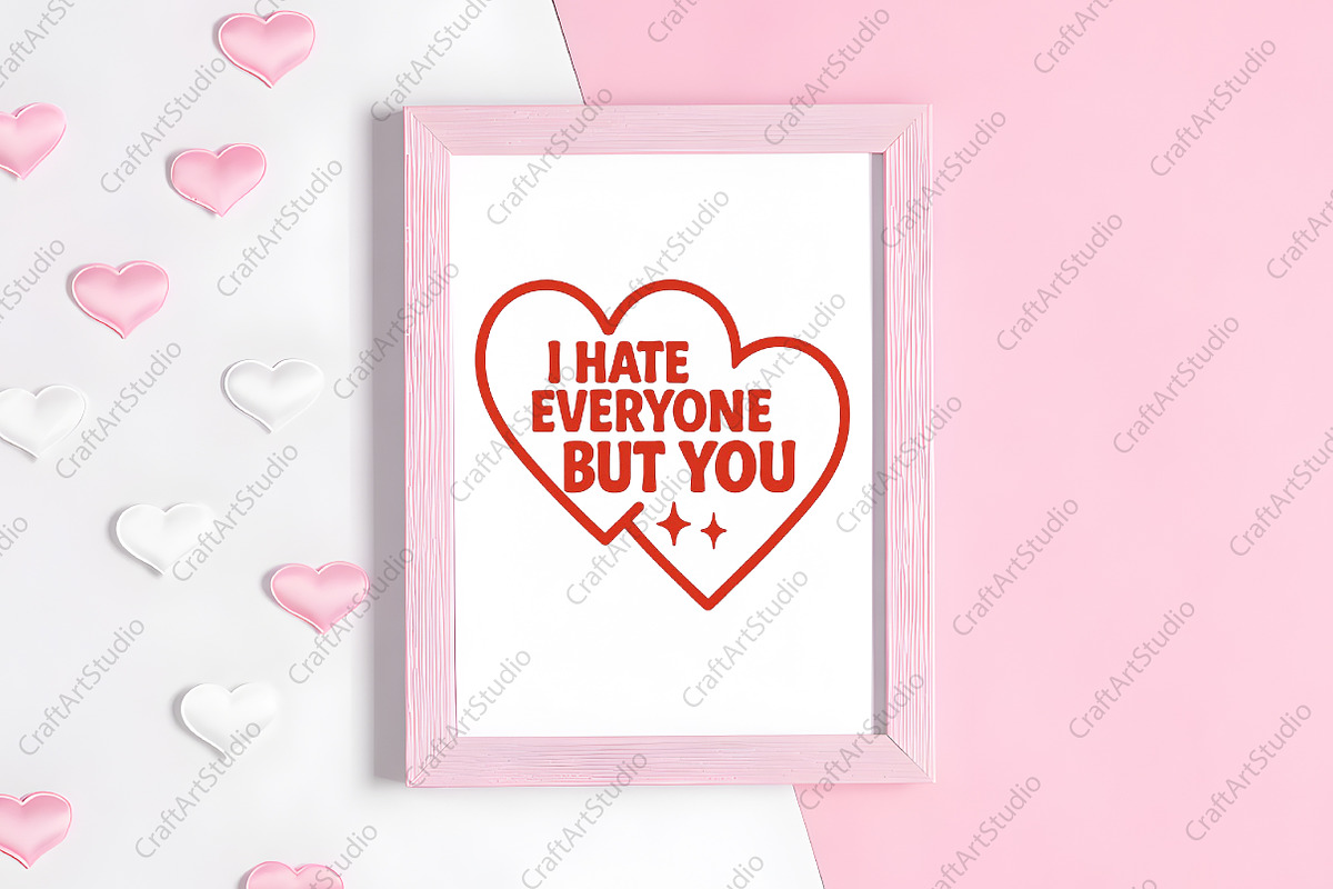 Valentine’s Day Sarcastic Love PNG, an Illustration by CraftArtStudio (Photo 4 of 4)