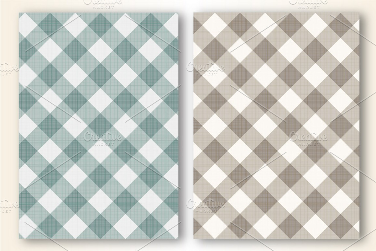 Set of seamless gingham patterns, a Pattern Graphic by Olga Proz (Photo 3 of 4)