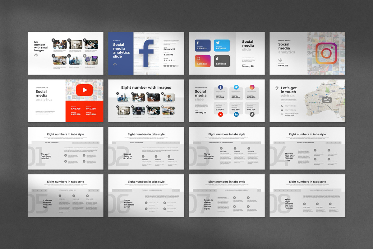 White Animated PowerPoint Template, a Presentation Template by Creathrive Design (Photo 5 of 11)