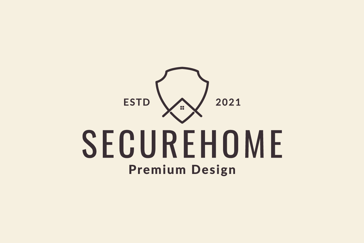 shield guard lines with home logo | Creative Market