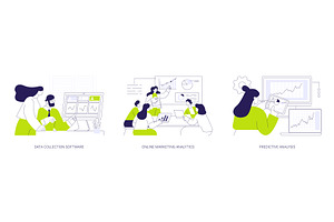 Use of Big Data abstract concept, a Technology Illustration by Visual Generation