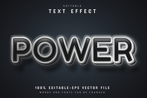 Font Text Effect 3d Editable Vol 24