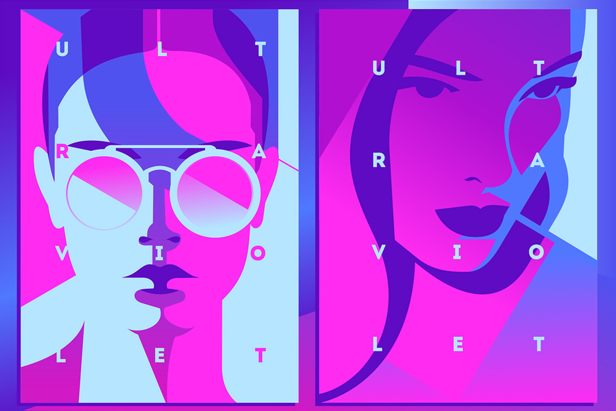 8 Ultraviolet Theme Illustrations, an Illustration by Alexander Baidin (Photo 3 of 7)