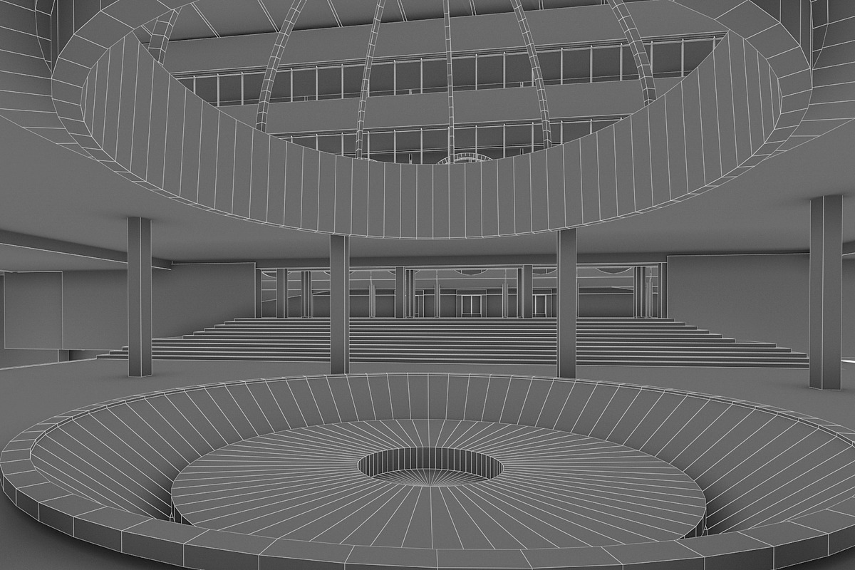 Public Hall Interior, an Architecture 3D Model by 3DNUTS (Photo 7 of 13)