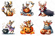 Cute Halloween Deer Clipart, an Illustration by DreamPrint404 (Thumbnail 4 of 5)