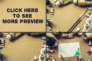Art Equipment Mockup, a Product Mockup by TSV Creative (Thumbnail 5 of 5)