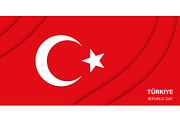 Paper cut national flag of Turkey, a Texture Illustration by Vector Tradition (Thumbnail 1 of 3)