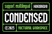 Hexa Brave – Bold Futuristic Font, a Sans Serif Font by Nocturnal Workspace (Thumbnail 2 of 5)