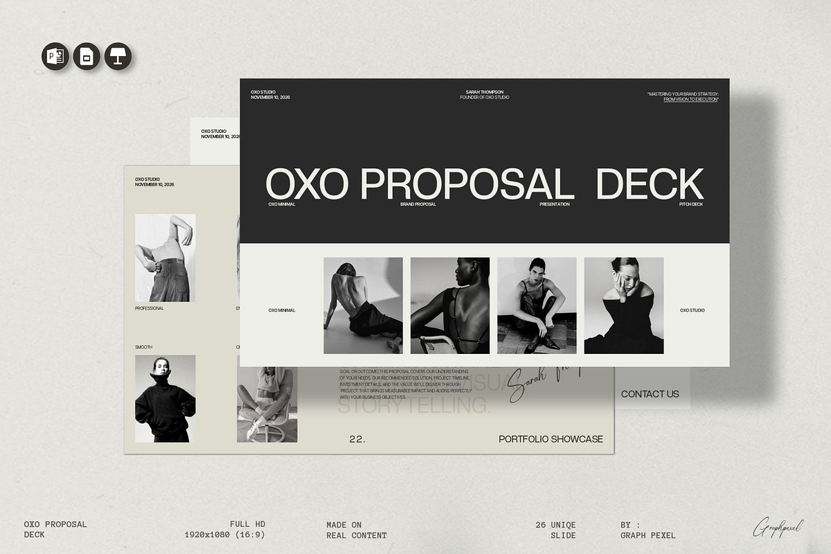 OXO | Proposal Deck Template, a Presentation Template by Graphpexel (Photo 1 of 8)