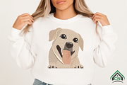 Cute Dog Faces Embroidery Bundle, a Solid Icon by Craft Nest (Thumbnail 2 of 6)