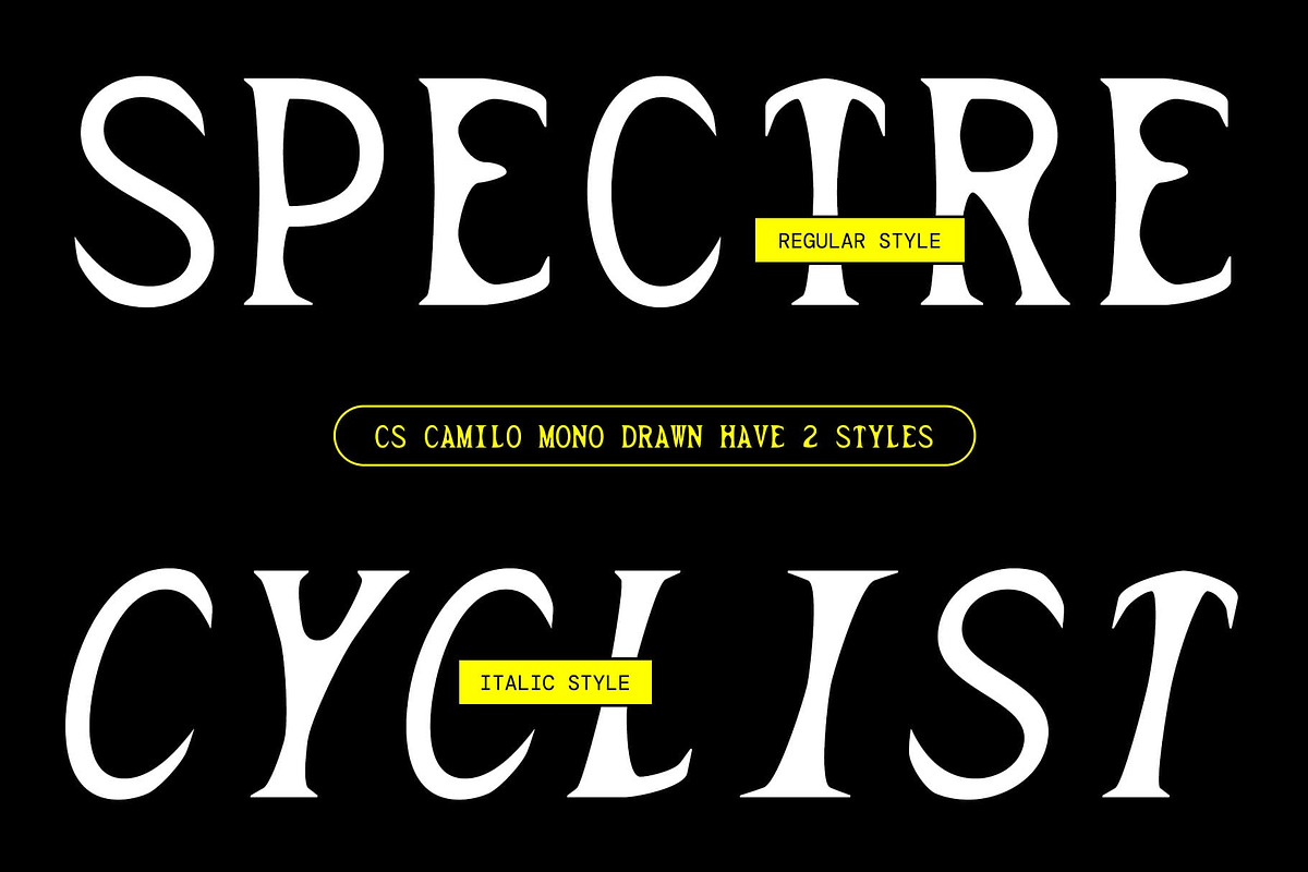 CS Camilo Mono Drawn, a Serif Font by Craft Supply Co. (Photo 2 of 8)