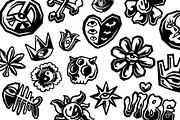 32 Trippy Streetwear Sticker Vector, a Decorative Illustration by Pries Studio (Thumbnail 2 of 3)