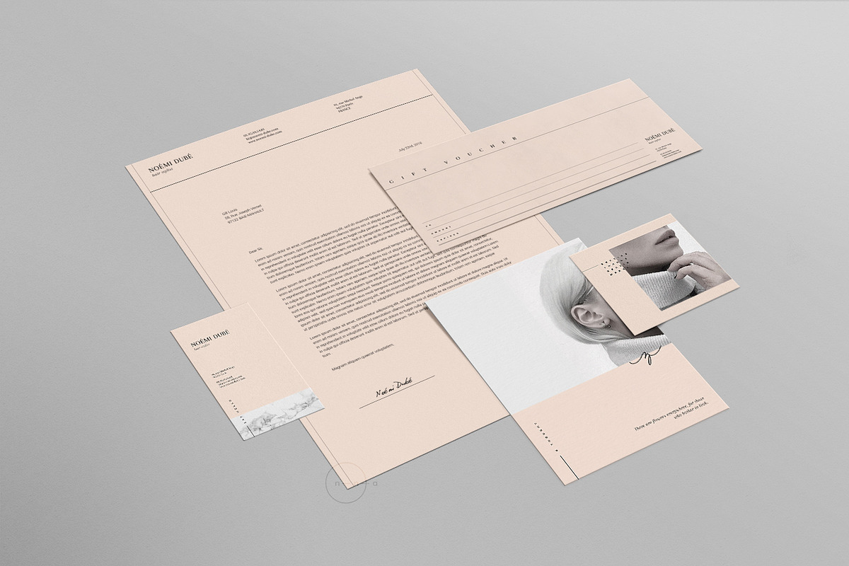 Brand Stationery Pack • Noémi, a Books & Magazine Mockup by Nonola (Photo 7 of 8)