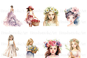 Cute Flower Girl & Page Boy Clipart