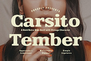 Carsito Tember Bold Retro Slab Serif, a Slab Serif Font by Maulana Creative (Thumbnail 1 of 7)