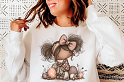 Whimsical easter girl clipart, an Illustration by SinaCreation (Thumbnail 8 of 9)
