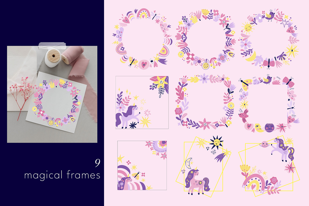 Unicorn - magic collection, a Graphic by rinaletters (Photo 6 of 14)