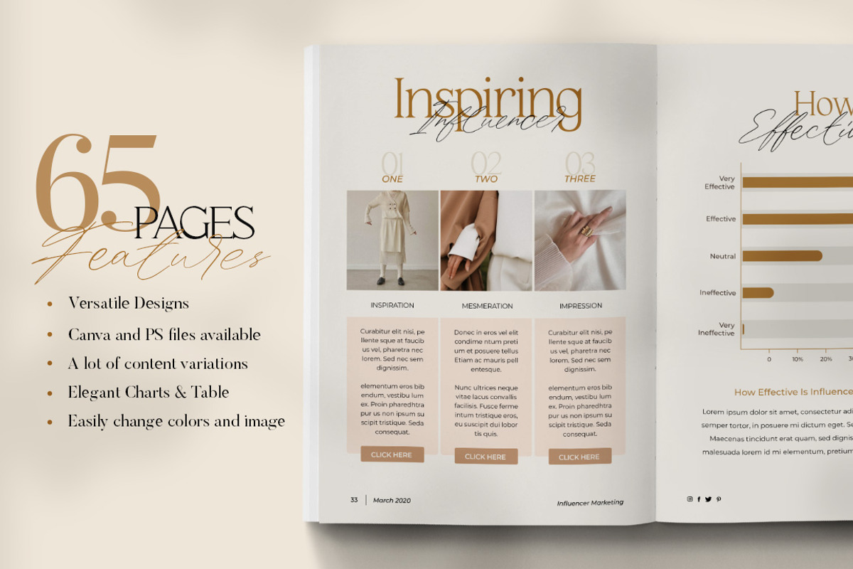 eBook Template Creator | CANVA PS, a Magazine Template by Eviory (Photo 8 of 28)