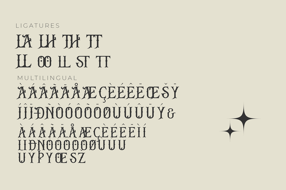 Megistica Dreams Modern Blackletter, a Blackletter Font by Storytype Studio (Photo 13 of 15)