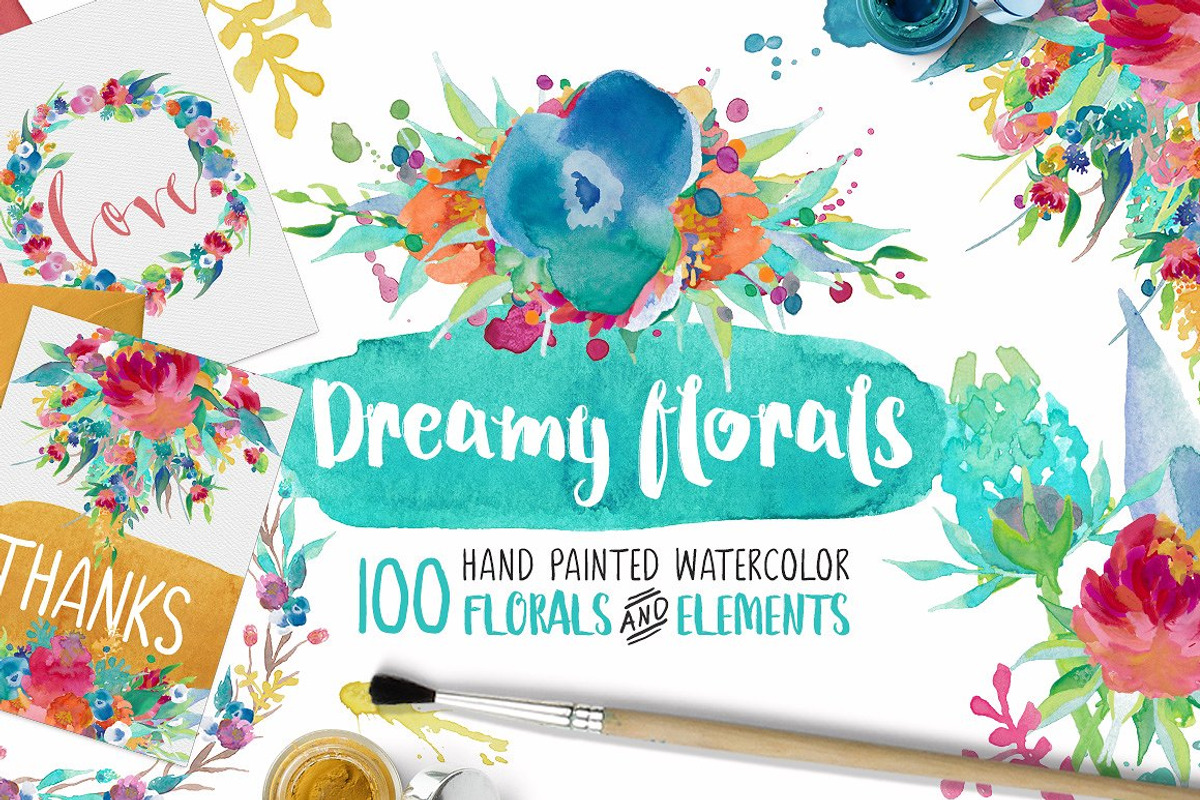 Watercolor Bundle - Designer Deal, an Illustration by Creativeqube Design (Photo 36 of 72)