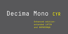 Decima Mono Cyr