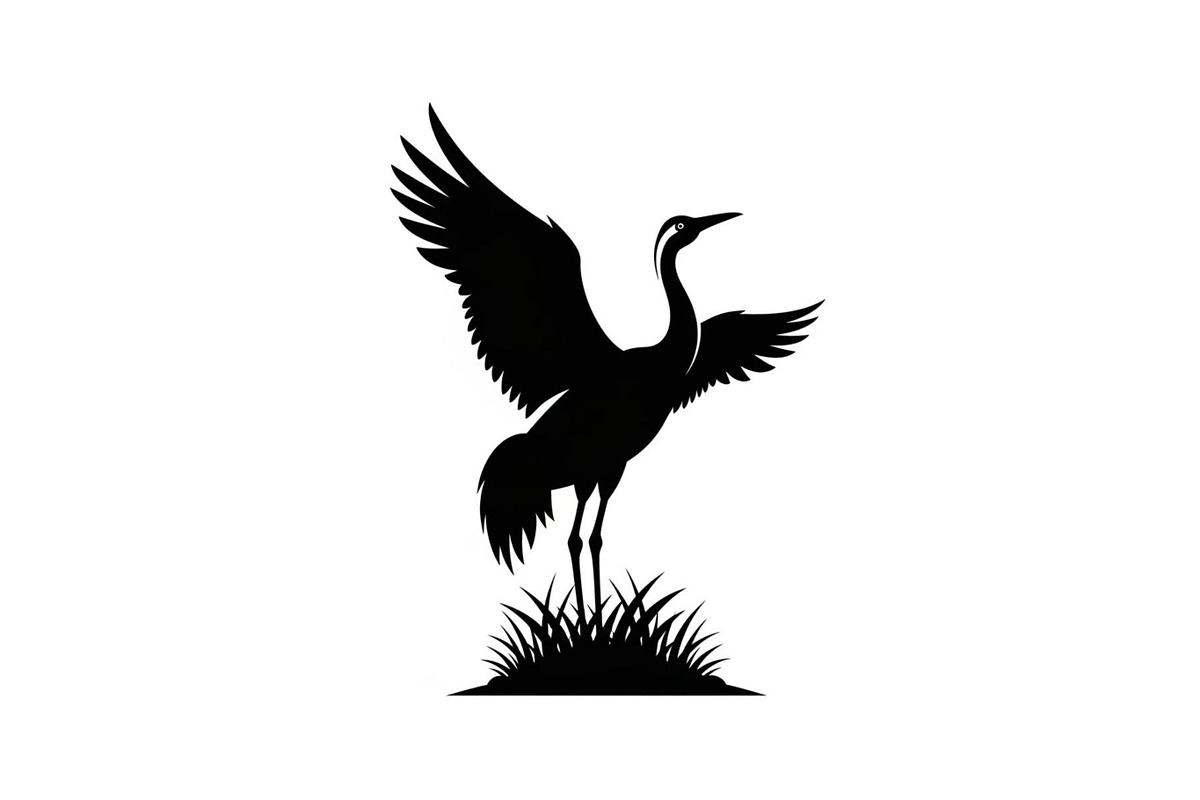50 Heron Crane Silhouette Bundle, an Illustration by Amazin_art (Photo 20 of 39)