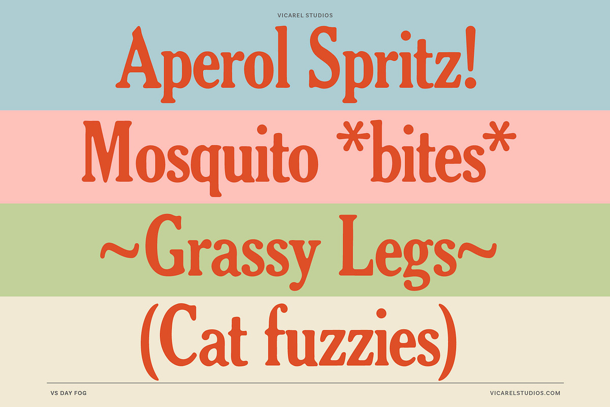 Day Fog – Hand drawn Vintage Serif, a Serif Font by Vicarel Studios (Photo 4 of 12)