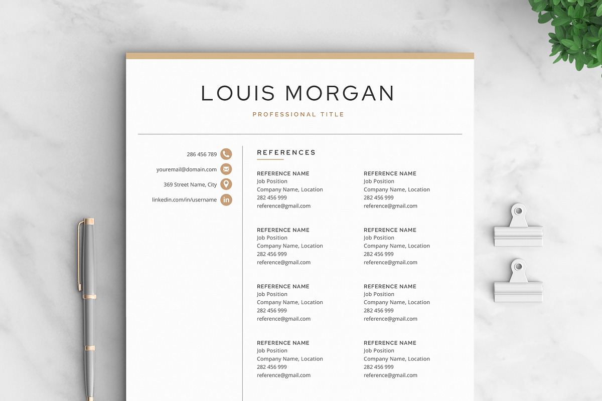Resume/CV - The Louis, a Resume Template by CreativeLandStudio (Photo 7 of 10)