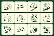 Vegetables Drawing Illustration, an Outline Icon by Vectors Market (Thumbnail 6 of 8)
