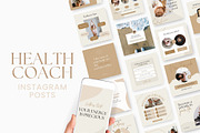 Health & Wellness Instagram Template, a Social Media Template by Ciera Design Templates (Thumbnail 1 of 9)
